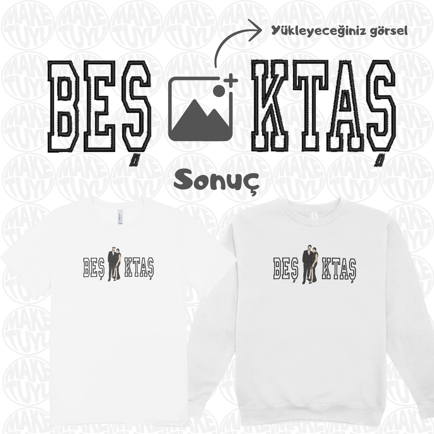 Kişiye Özel BEŞ x KTAŞ Fotoğraf Nakışı