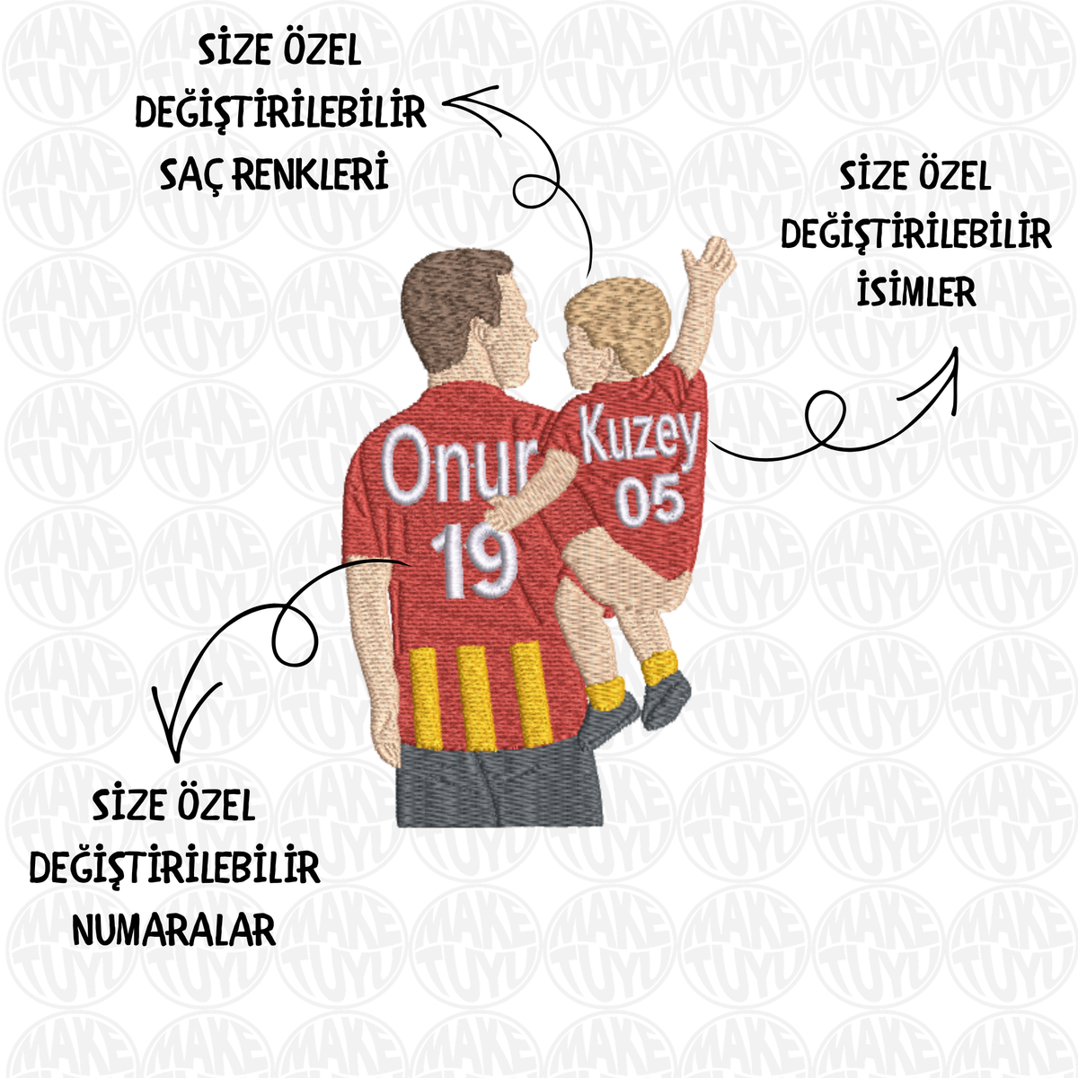 Özelleştirilebilir Takımlı Baba-Çocuk