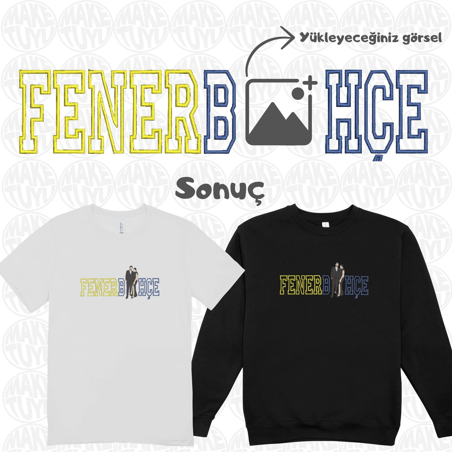 Kişiye Özel FENERB x HÇE Fotoğraf Nakışı