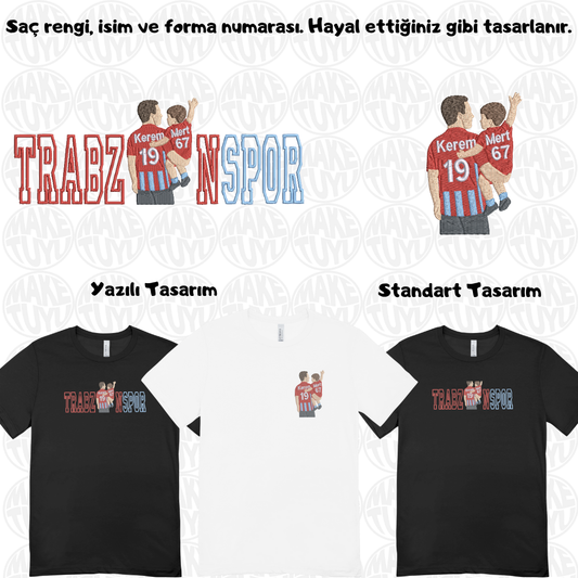 Özelleştirilebilir Trabzonspor Anne-Baba-Çocuk